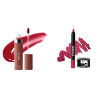MARS Drip Lip Mist for Women (4.5 ml) (03-Rosewood Drip) Long Lasting Crayon Lipstick up to 12 Hours Stay | Matte Finish | Waterproof | Won't Smudge Won't Budge Lip Crayon (3.5 gm) (18-I Am Confident)
