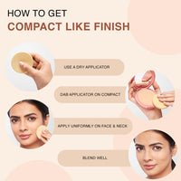 Lakmé 9To5 Double Duty Dual Finish Natural Compact Full Powder For All Skin Types, 9G, 1 Count