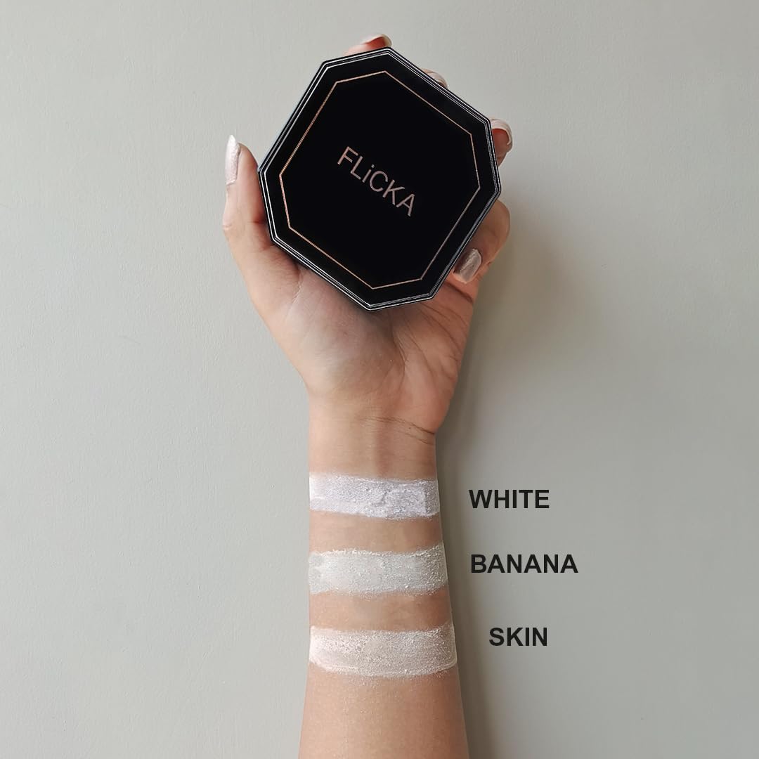 FLiCKA Dust if Off Loose Powder For Face Makeup| Weightless Loose Powder With Smooth & Matte Finish| Suitable For All Skin Types| 01 White, 7g