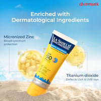 La Shield Pollution Protect SPF 50 Mineral Sunscreen Gel | PA+++ | Lightweight & Oil free | Moisture boost formula | Water resistant | All Skin types | 80 gm
