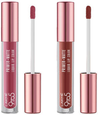 Lakmé 9to5 Primer + Matte Liquid Lip Color MP1 Everyday Pink & Lakmé 9to5 Primer + Matte Liquid Lip Color MB2 Intense Latte