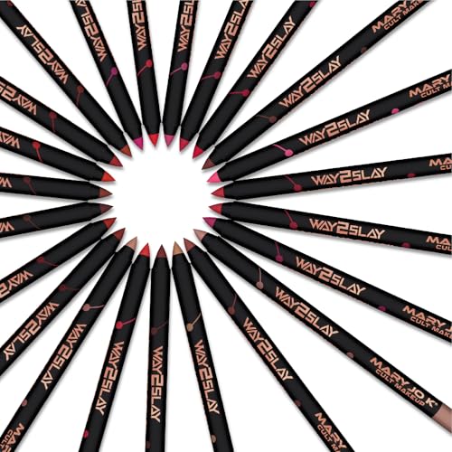 MARY JO K Matte Lip Pencil - Bright Red - High Definition, Smudge-Proof, Long-Lasting - [Quantity]