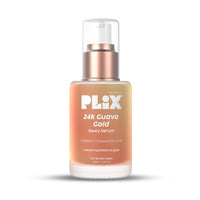 PLIX - THE PLANT FIX 24K Guava Gold Serum | Vitamin C & Hyaluronic Acid | Brightens Skin & Reduces Photoageing | 2-In-1 Face Serum & Primer For Glowing Skin | 30 Ml