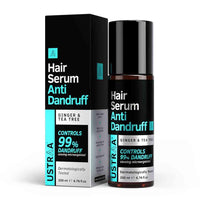Ustraa Hair Serum Anti-Dandruff - 200ml | Fights Dandruff with Tea Tree & Ginger | Maintains scalp pH | Prevents growth of dandruff-causing microorganisms| No Sulphates, No Paraben