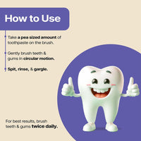 HERBY ANGEL Baby Toothpaste Berry Burst - Herbal Kids Oral Care Toothpaste With Neem, Khadir & Meswak - Promotes Strong Teeth & Healthy Gums For Toddlers & Babies 12 Months & Above - 100 Gm