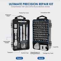 Precision Screwdriver Set, 115 - in - 1 Electronics Repair Tool Kit for Computer, Laptop, Phone, Watch, Game Console, Electronic,PC Repair Tool Kit