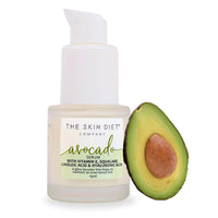 THE SKIN DIET COMPANY Avocado Serum for Women | Moisture Boost, Non-Sticky, Fades Hyperpigmentation | Hyaluronic Acid & Vitamin E for Glowing Skin (15ml)
