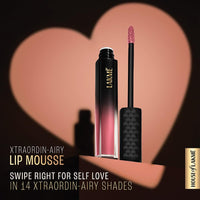 Lakmé Xtraordin-Airy Lip Mousse, Velvet Matte Finish, with air-light texture, for nourished & moisturised lips, Liquid Lipstick, First Crush Pink