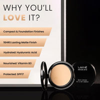 Lakmé Absolute White Intense Wet and Dry Compact, Beige Honey, 9g