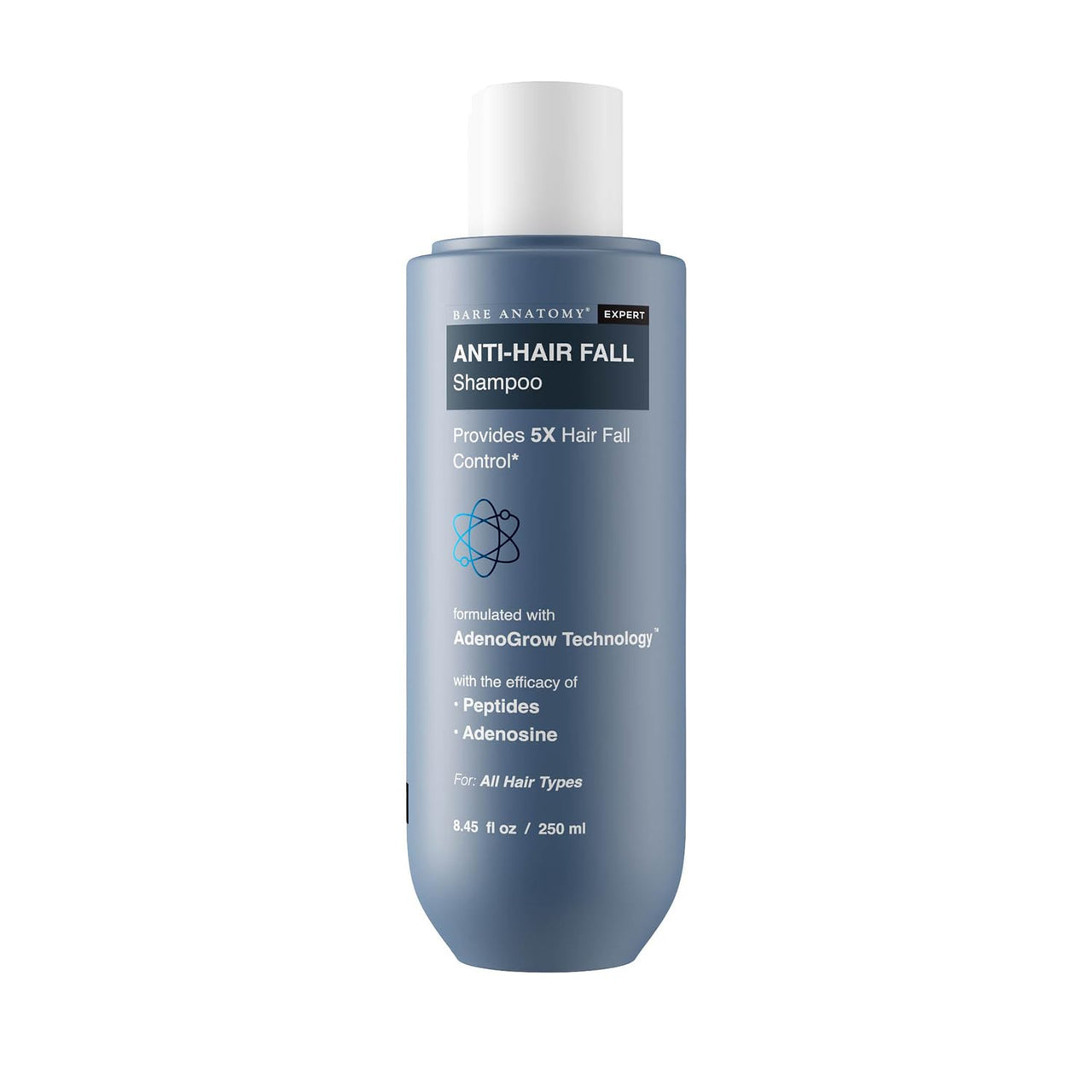 Bare Anatomy Anti Hair Fall Shampoo|5x Hair Fall Control & Growth - 250ml and Bare Anatomy Ultra Smoothing Shampoo for Dry and Frizzy Hair | For Men & Women -250ml
