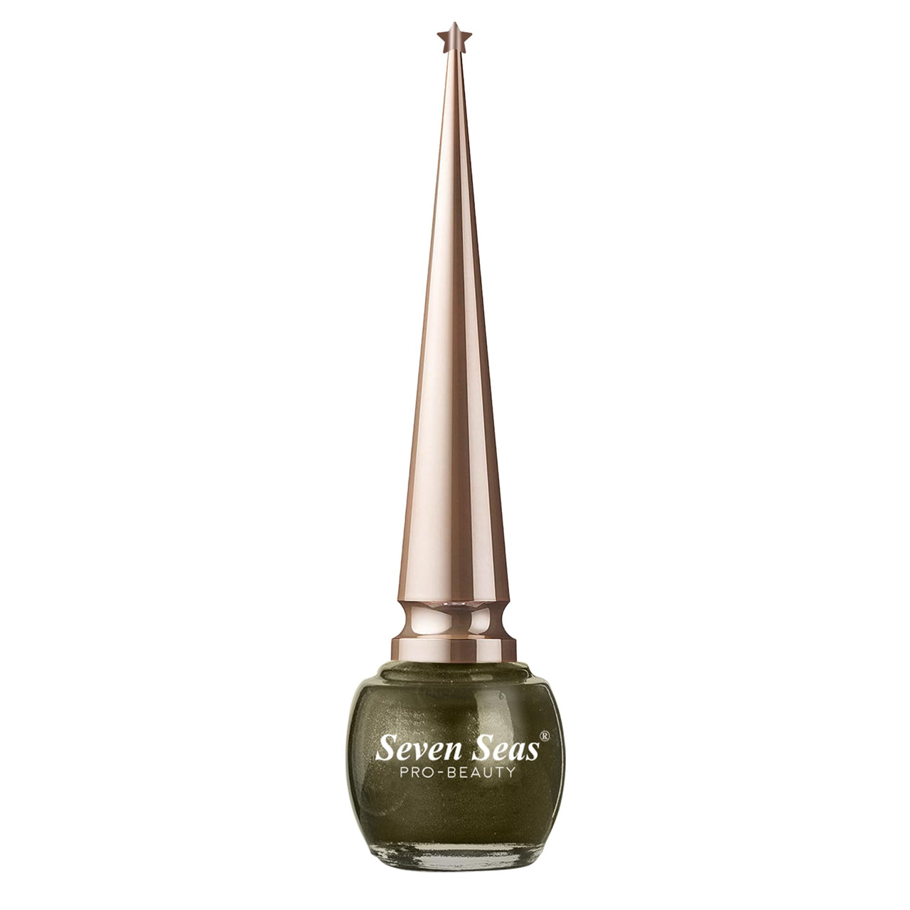 Seven Seas Liquid Color Eyeliner - 5ml | Waterproof | Smudgeproof | Long Lasting | Eyeliner for Women (Coffee, 5ml)