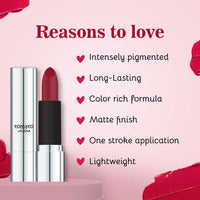 FLiCKA Tomato Bullet Matte Lipstick| Non-transfer Lipstick, Waterproof, Hydrating, Moisturizing, Upto 6Hrs, Shade 13, 4g