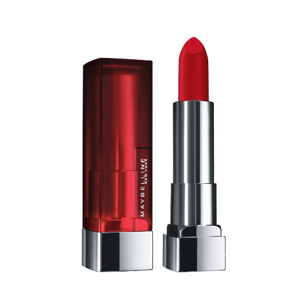 Maybelline New York Color Sensational Creamy Matte Lipstick, 691 Rich Ruby, 3.9g & Maybelline New York Color Sensational Creamy Matte Lipstick, 640 Red Liberation, 3.9g