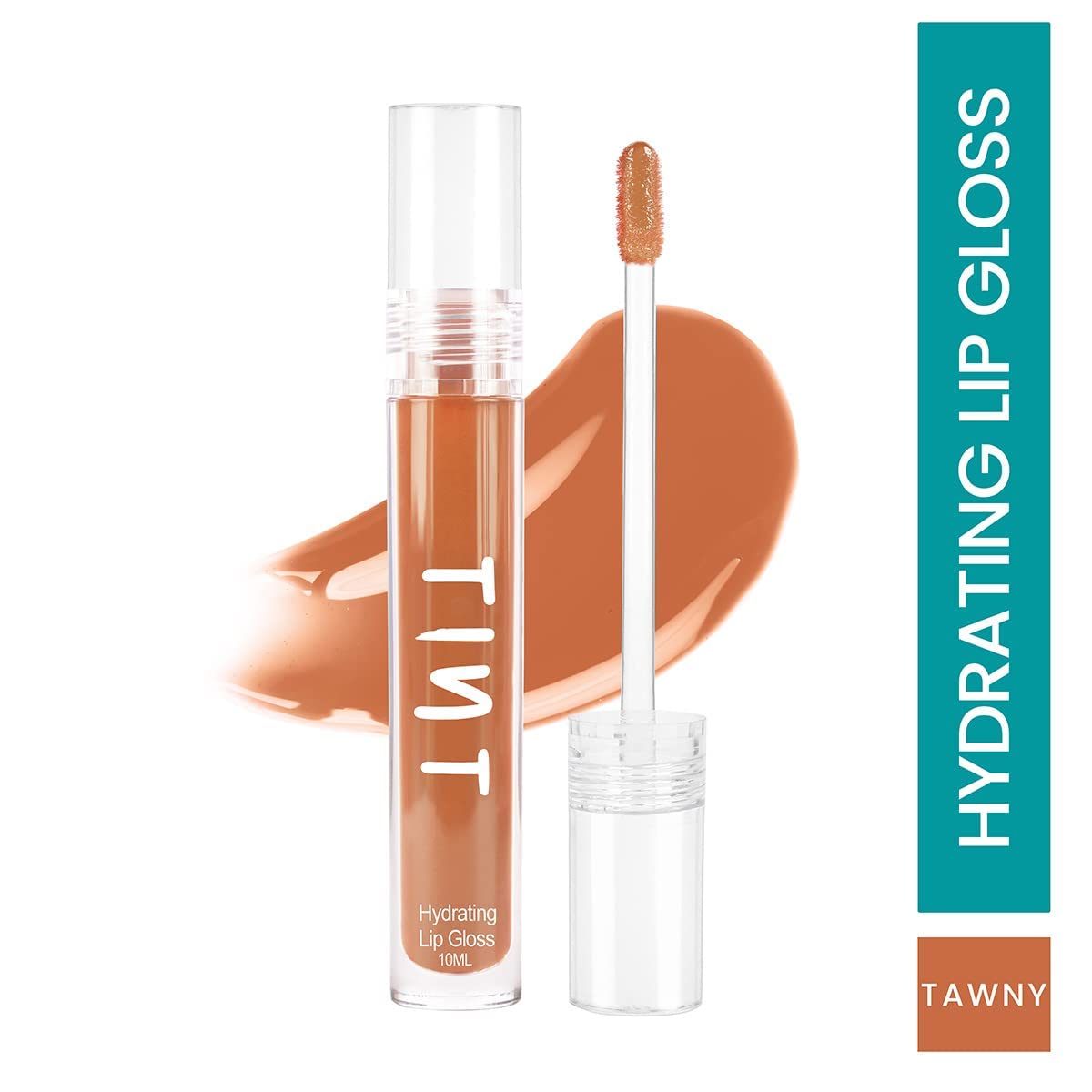 Tint Cosmetics 10ml Orange Nude Lipgloss, Non Sticky, Hydrating, Light Weight, Long Lasting, High Shine & Soft Natural Liquid Lip Gloss For Girls & Women (Tawny)