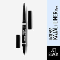 Blue Heaven Intense Duo Kajal + Eyeliner, Black(0.55ml+0.30gm) & Blue Heaven Powder Matte Lipstick Mocha Madness