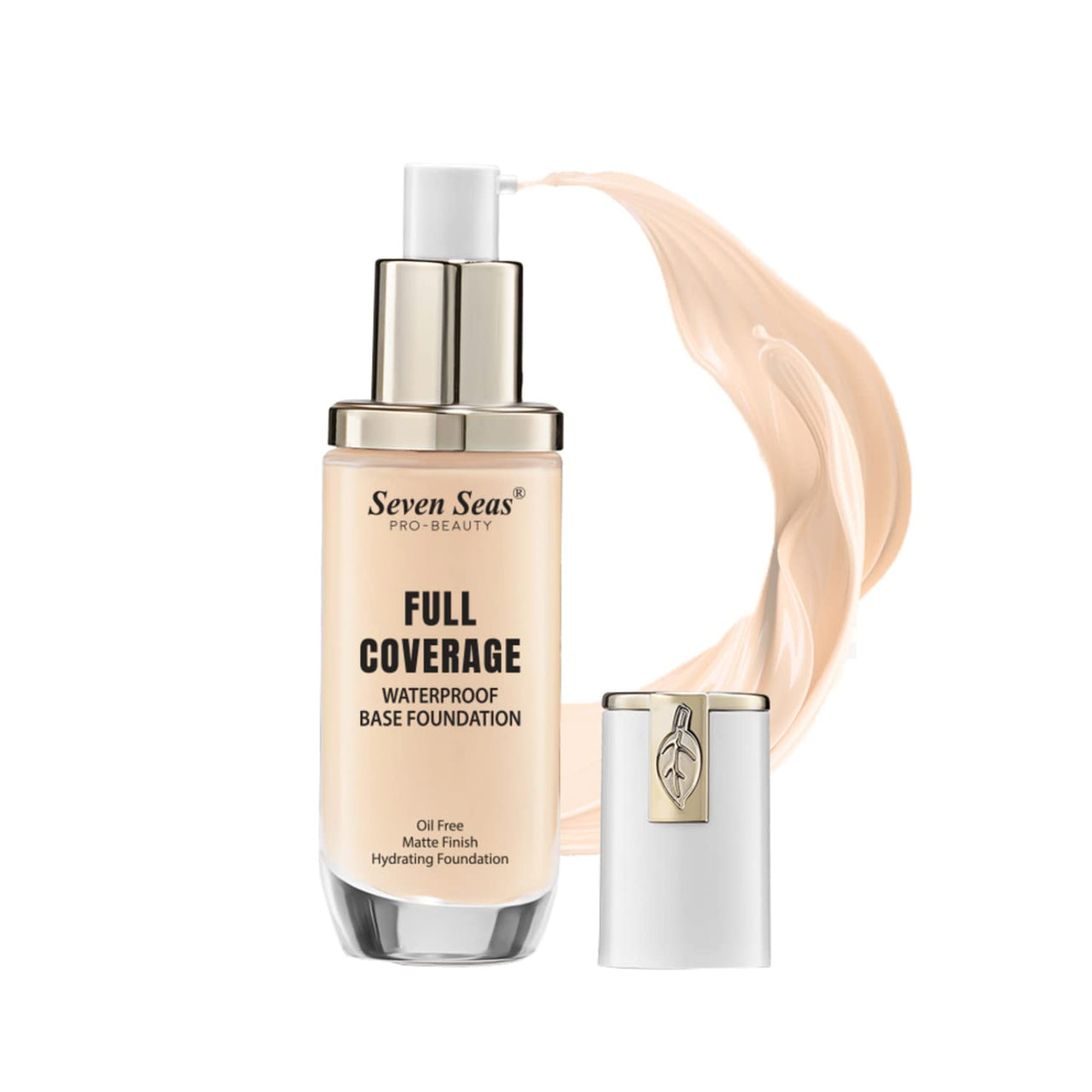Seven Seas High Coverage Perfect Radiance Foundation for Flawless Finish Face Makeup, Super Stay Professional Waterproof Full Base Foundation for Oily Dry All Skin Women (Skin, 2)