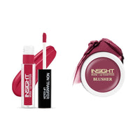 Insight Cosmetics Insight Non Transfer Lip Color Matte Texture12Hrs WaterproofTrue ColorSmudge Proof Paraben Free 100% Veg, 4ml(LG40-05) Crème Blusher, Face Makeup, Dusty Rose, 3.5 gm(B-02=03)