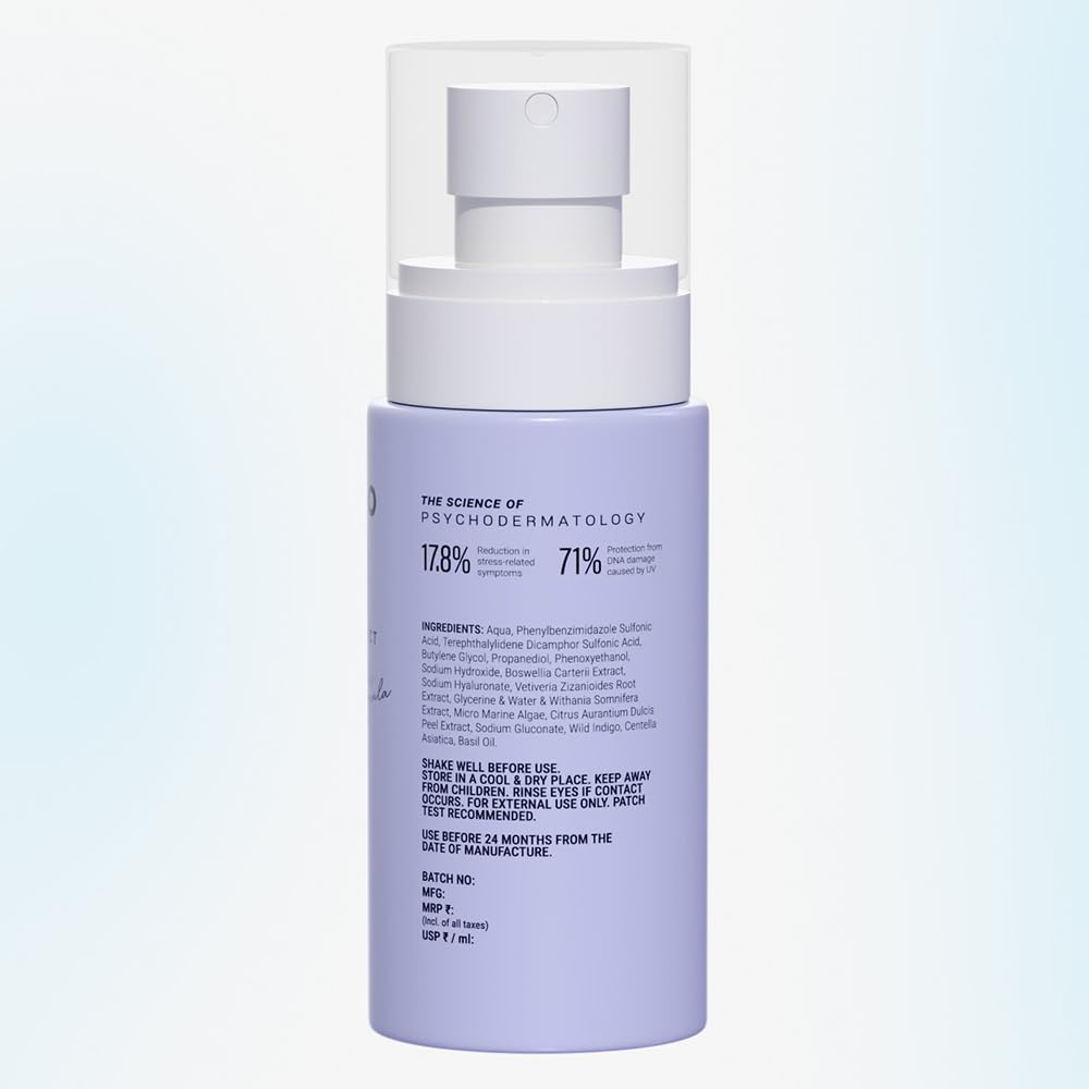 Sereko Hydra-Protect Face Sunscreen Spray SPF 50 PA++++ for Women & Men | Invisible, Non-Greasy & Quick-Absorbing | 24-Hour Hydration & Instant Cooling | UVA+UVB & Blue Light Protection | All Skin Type