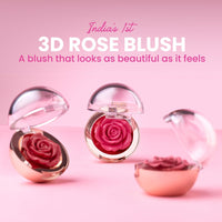 Typsy Beauty Enchanted Garden Rose Blush I 3D Cream Blush | Princess Charming I Infused with Vitamin E & Carnauba Wax I Cream to Matte Finish on Application | Dusty Rose I Korea Formulated | 4.8g