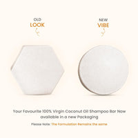 Earth Rhythm 100% Virgin Coconut Shampoo Bar Restores Shine, Deeply Nourishes Hair, Stimulates Hair Growth, Sulphate & Paraben Free, Men & Women - 80g