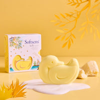 Softsens Kids Lucky Duck Soap| Grade 1 Soap| Infused Shea Butter & Milk Cream |Dermatologist Tested| Shape Soap (Pack of 5,75g each)