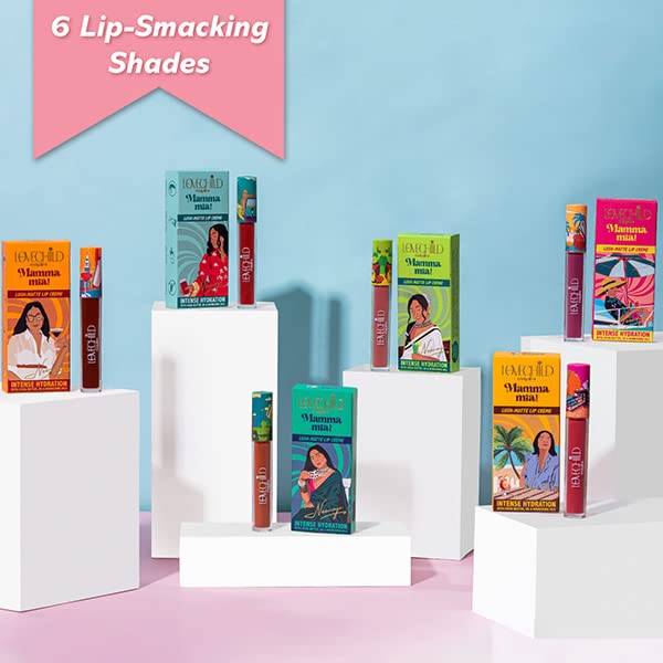 LoveChild Masaba Gulabi Rum Punch Lush-Matte Pink Lip Creme, 3ml