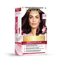 L'Oreal Paris Excellence Creme Hair Color, 3.16 Burgundy, 72ml+100g and L'Oreal Paris Color Protect Conditioner, 192.5ml (175ml+17.5ml)