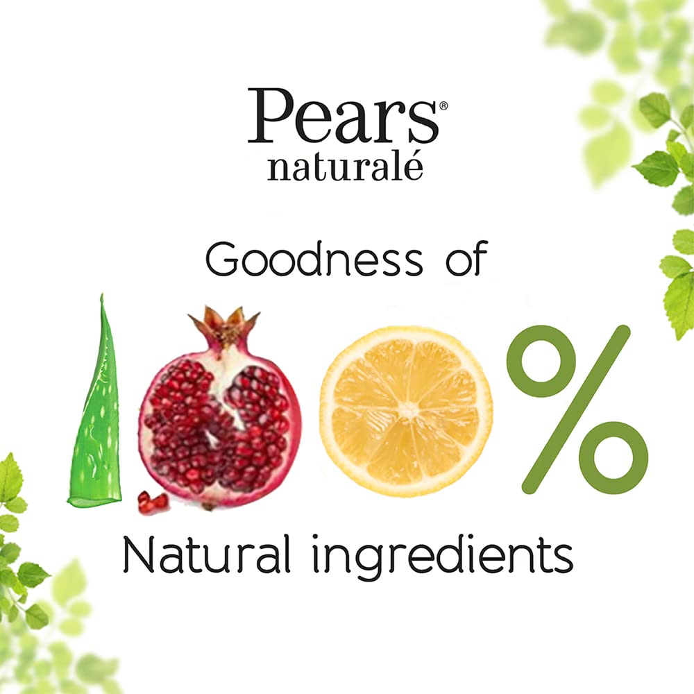 Pears Naturale Brightening Pomegranate Bodywash With Glycerine, Paraben Free, Soap Free, Eco Friendly, Dermatologically Tested, 750 ml (Pack of 2)