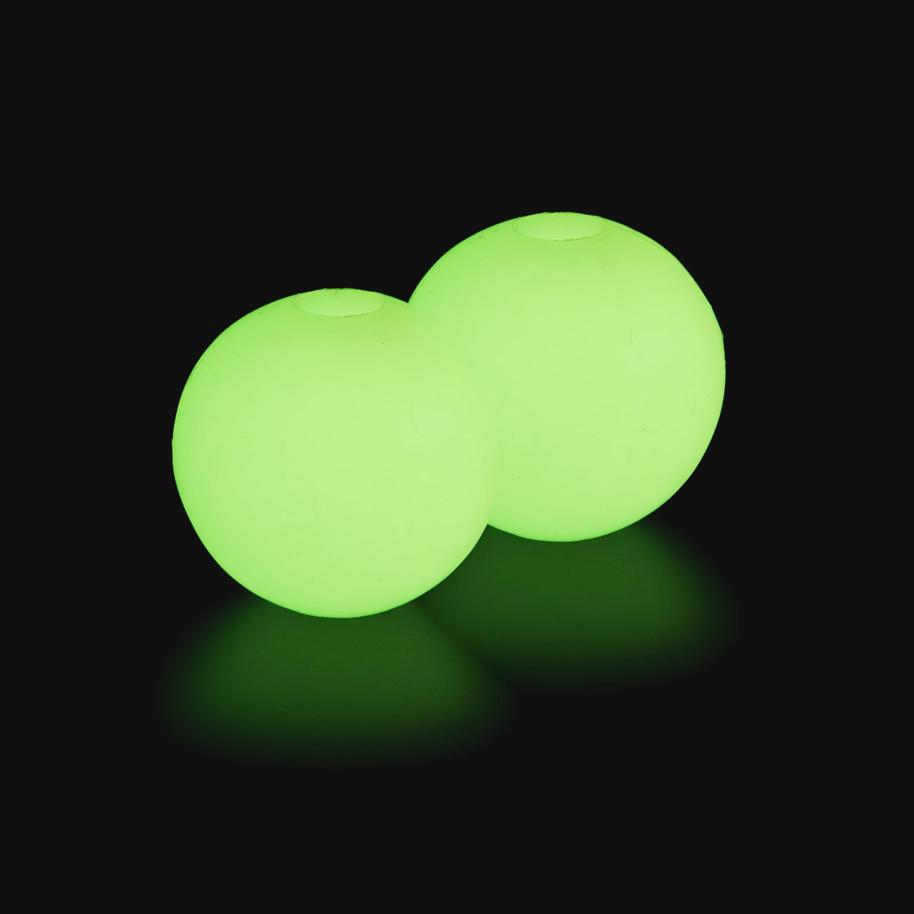Harry Barker Rubber Balls and Rubber Chew Stick, Rubber Bone for Dogs - 2.5" Glow Balls