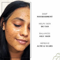 O4U - Mysore Sandalwood Powder for- De Tan, Glowing Skin, Oil Control, Fades Acne Scars & Ageing Marks/USDA Certified, 100% Pure & Organic - Set of 2