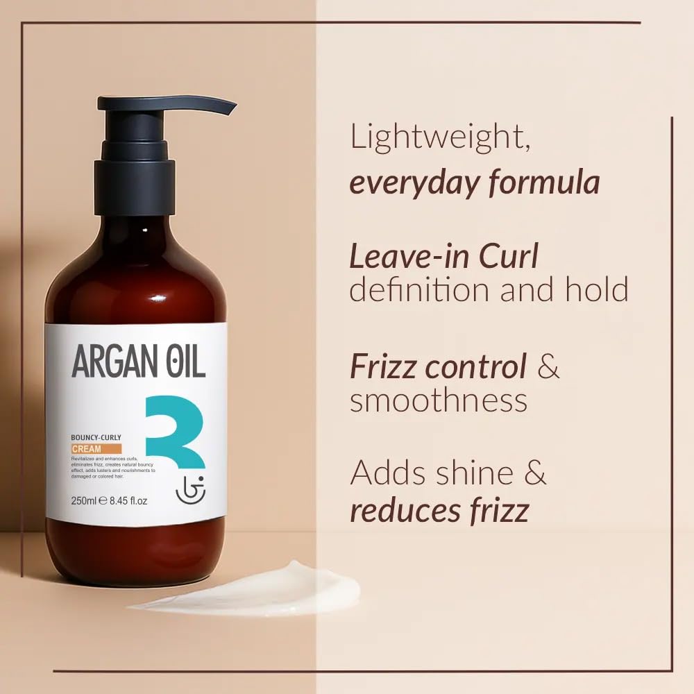 Beauty Garage Argan Oil Bouncy-Curly Cream 250ml