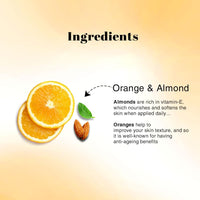 Richfeel Orange Almond Scrub For Brightening & Revitalizing | Gentle Exfoliation | Removes Blackheads & Dead Skin Cells | Suitable for All Skin Types | 100 g