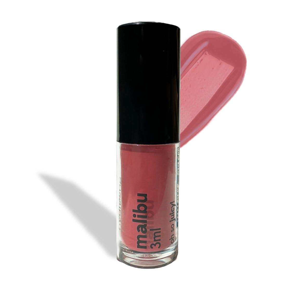 Ruby's Organics Mini Lip Oil Gloss for Women and Girls, All Skin Tones- Moisturizing, Long Lasting, Non Sticky & Non Drying Formula, Glossy Texture, Natural Lip Makeup, Paraben Free - Malibu, 3 ml