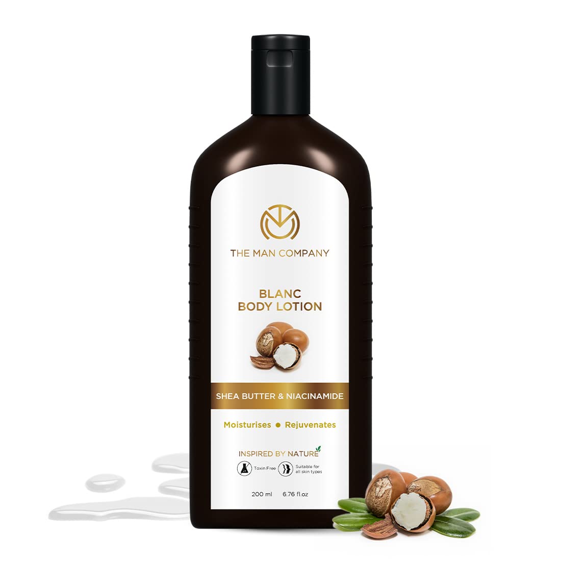 The Man Company Blanc Body Lotion for Men | Moisturises | Rejuvenates | 24-Hour Long Hydration | Long-Lasting Fragrance | Toxin-Free | Suitable For All Skin Types- 200ml