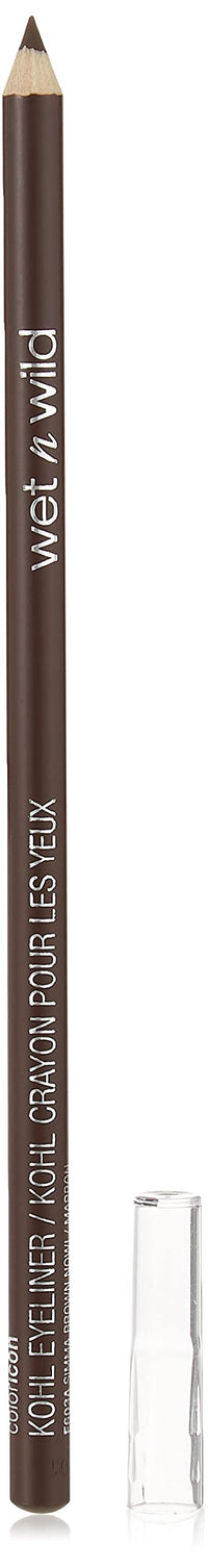 Wet n Wild Color Icon Kohl Eyeliner Pencil, Matte Finish Eyeliner and Pencil for Eye-Makeup with an Intense and Hyper-pigmented Effect, Soft, Creamy and Easy-to-use Formula, Simma Brown Now!-1.4 g