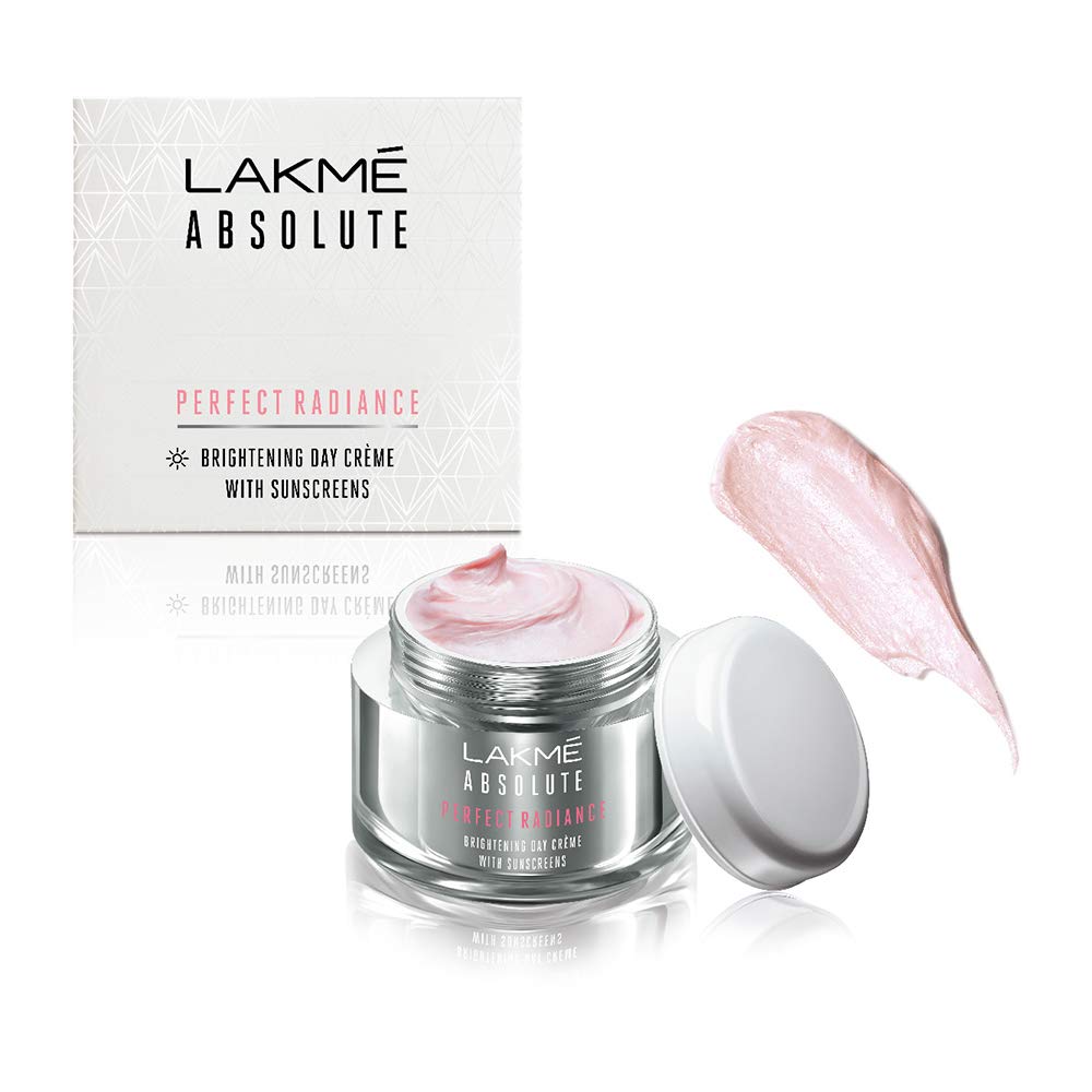 Lakmé Sun Expert Tinted Sunscreen For Dry Skin Type 50 Spf, 100 G & Absolute Perfect Radiance Brightening Day Crème (Cream) With Niacinamide & Micro Crystals 50G Pack of 2