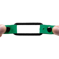 Educator Quick Snap Bungee Dog Collar, Biothane, Waterproof, Odorproof, Easy Connect and Disconnect Clasp and D Ring with Comfort Bungee Loop, Adjustable for Custom Fit, 1-Inch, Green 1