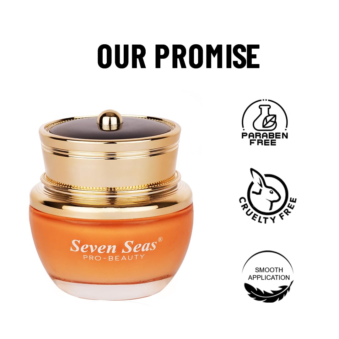 Seven Seas Natural Matte Cream Foundation Long Lasting Weightless | Full Coverage Face Makeup Oil-Free | Waterproof Foundation 40g (MEDIUM PALE)