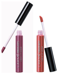Lakmé Forever Matte Liquid Lip Colour, Mauve Fling, 5.6 ml & Lakmé Forever Matte Liquid Lip Colour, Coral Sense, 5.6 ml