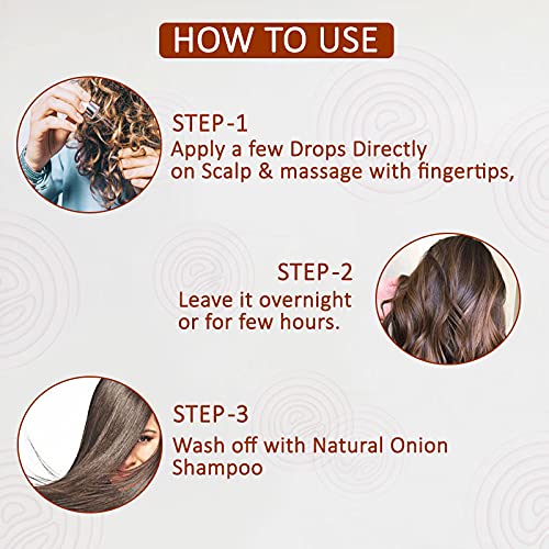 NutriGlow NATURAL'S Onion Hair Oil With Red Onion Seed Oil For Hair Growth, Hair Fall Control, Dandruff Free Hair, Fall Hair Oil, 100ml