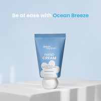 Earth Rhythm Hand Cream - Ocean Breeze for Dry & Rough Hand, Intense Moisturization Non Greasy , Fast Absorbing, Moisturizes, Enriched with Ceramides , Shea Butter, Cacao Seed Butter for Men & Women - 30ml
