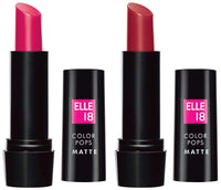 Elle 18 Color Pop Matte Lip Color, R33, Code Red, 4.3g & Lipstick Red Wave (Matte)