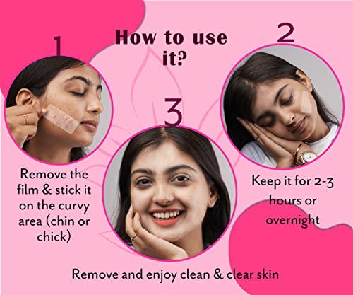 Urban Yog Acne Pimple Patch - Invisible Facial Stickers Cover With 100% Hydrocolloid, Pimple / Acne Absorbing Patch (Rectangular Pimple Patch) - Pack Of 1