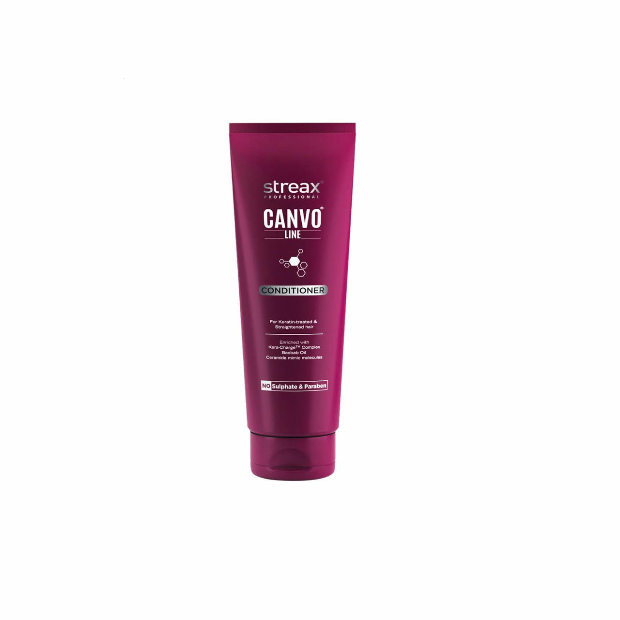 Streax Professional Canvoline Straightening Post Care Conditioner for Women's  | Enriched with KeraCharge Complex | Anti Frizzy & Hair Breakage | Tangle Free Hair | Sulphate & Paraben free | 240 gm