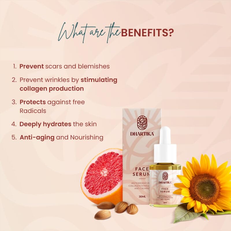 Dhartika Glow Essentials Combo – Face Serum + Day Cream + Night Cream | Anti-Aging, Brightening & Hydrating Skincare Kit | Collagen Boost, Spot Reduction & Youthful Glow | Unisex | All Skin Types