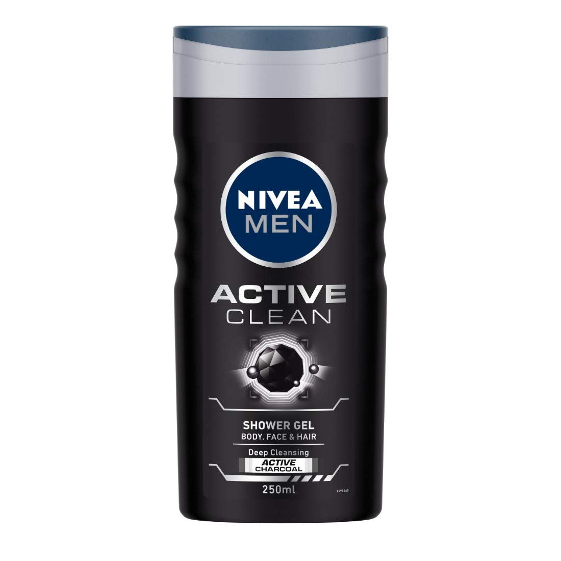 Nivea Men Shower Gel, Active Clean Body Wash, Men, 250ml & Men Deodorant Roll-On, Fresh Active Original, 50ml