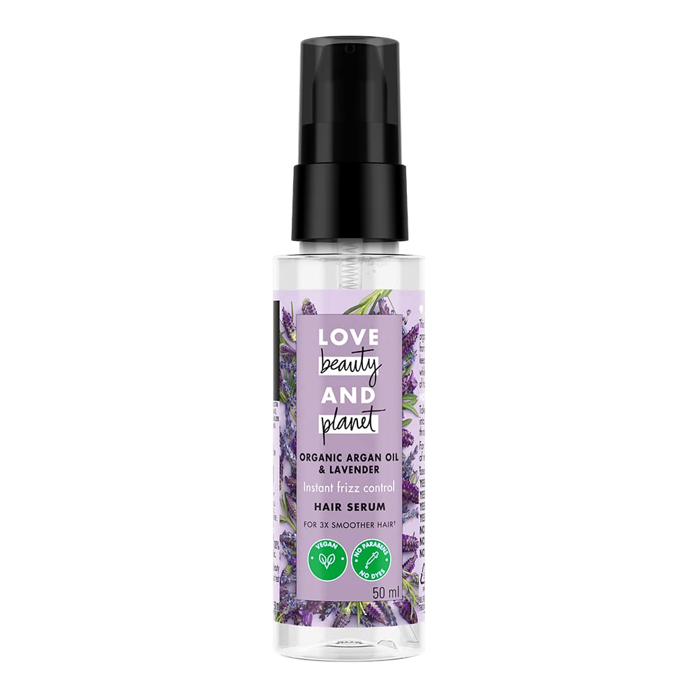Love Beauty & Planet Argan Oil & Lavender Hair Mask For Frizzy Hair | 50 Ml