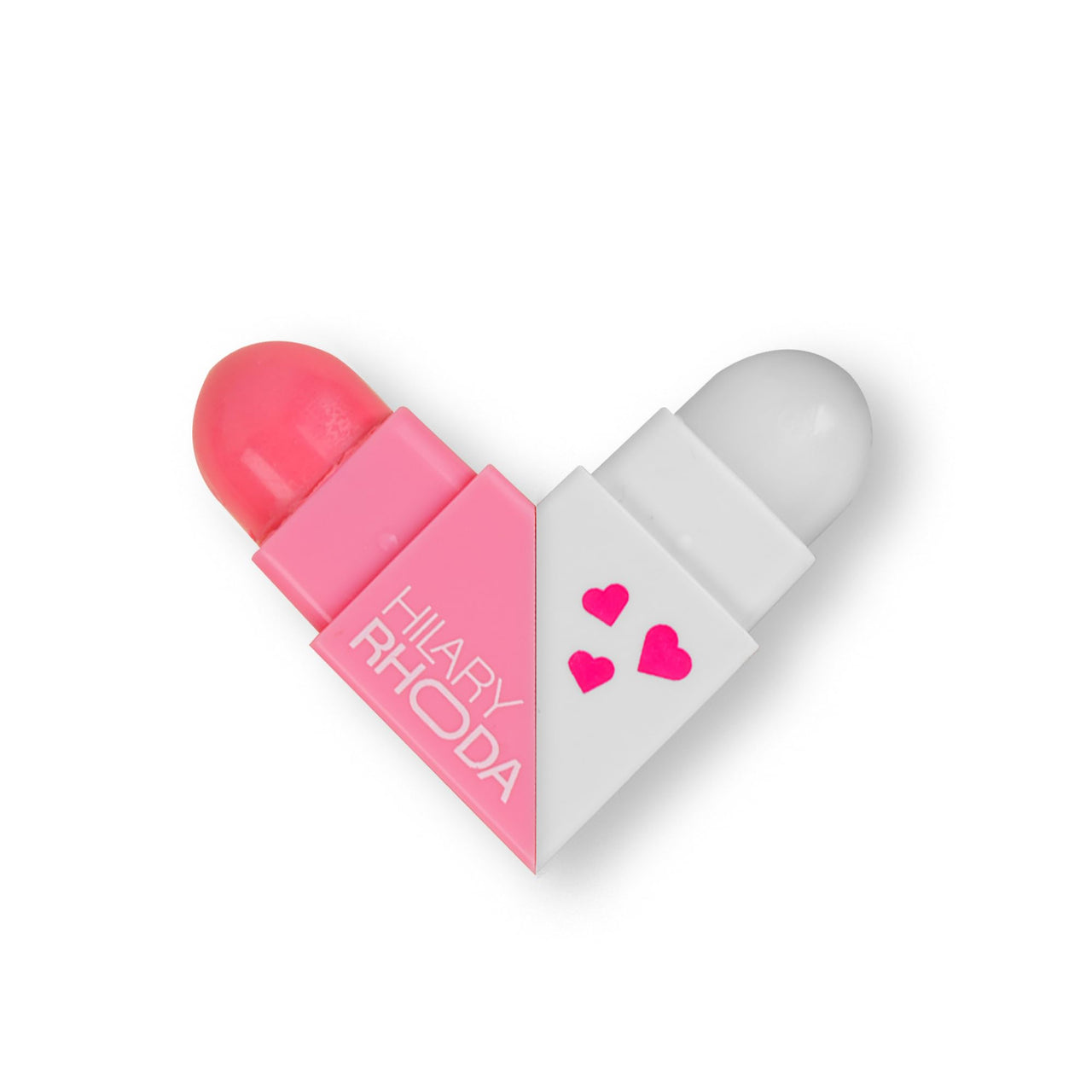 Hilary Rhoda Clear & Tint Lip Balm | Infused with Aloe Vera & Shea Butter | Hydrates & Nourishes Lips | 2 Sided Lip Balm | Glides on lips Smoothly - 2.27g*2 (Rose Love - Shade 01)