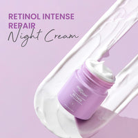 Earth Rhythm Retinol Night Cream For Glowing Skin Anti Aging Face Cream Enriched with Vitamin B, C, & E Reduce Fine Lines & Wrinkles For All Skin Type - 30ml