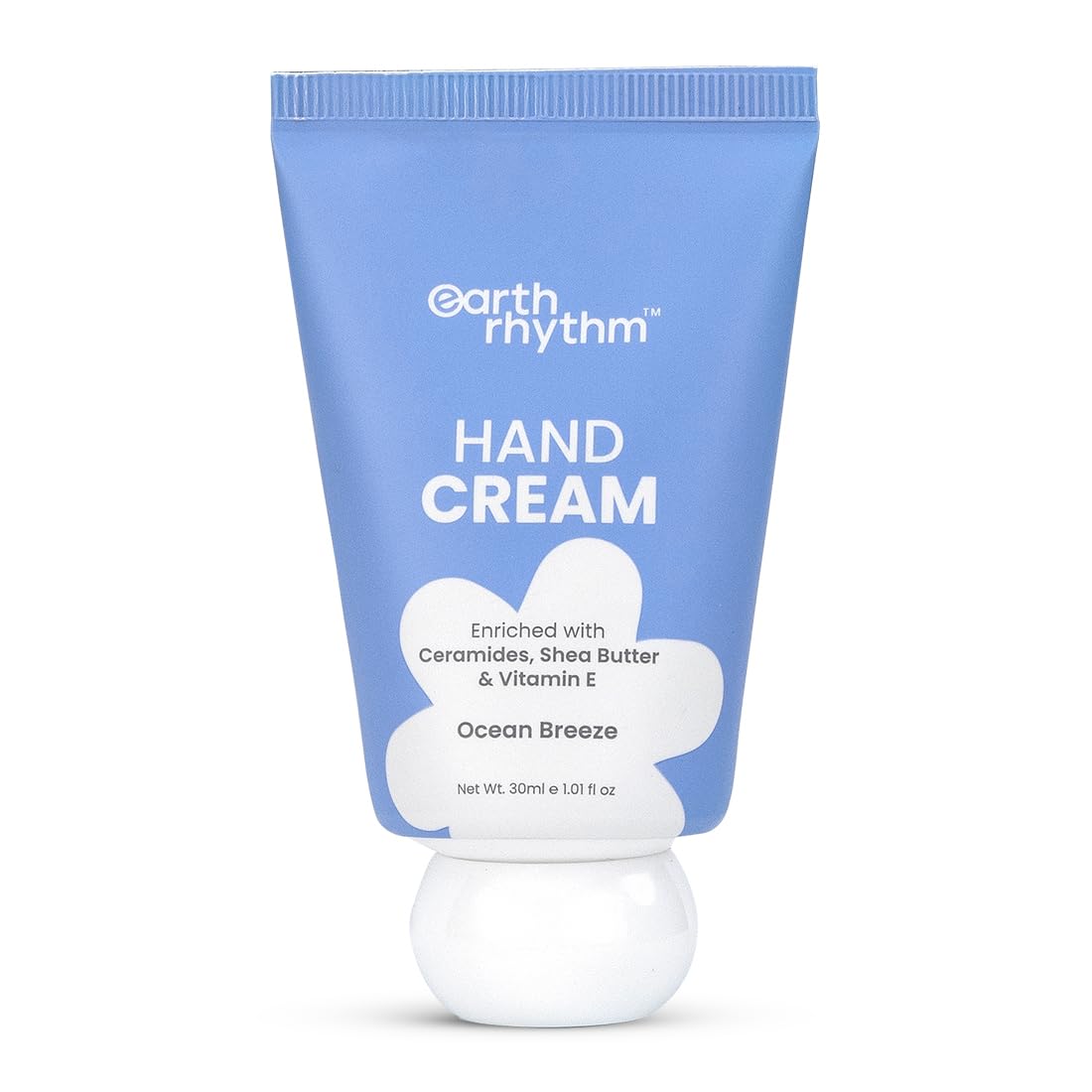 Earth Rhythm Hand Cream - Ocean Breeze for Dry & Rough Hand, Intense Moisturization Non Greasy , Fast Absorbing, Moisturizes, Enriched with Ceramides , Shea Butter, Cacao Seed Butter for Men & Women - 30ml